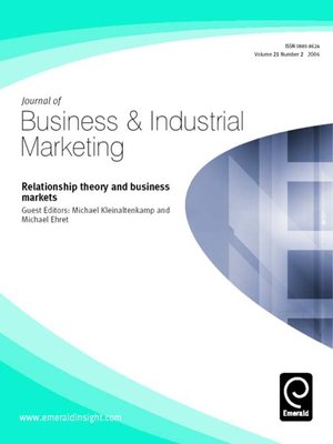 cover image of Journal of Business & Industrial Marketing, Volume 21, Issue 2